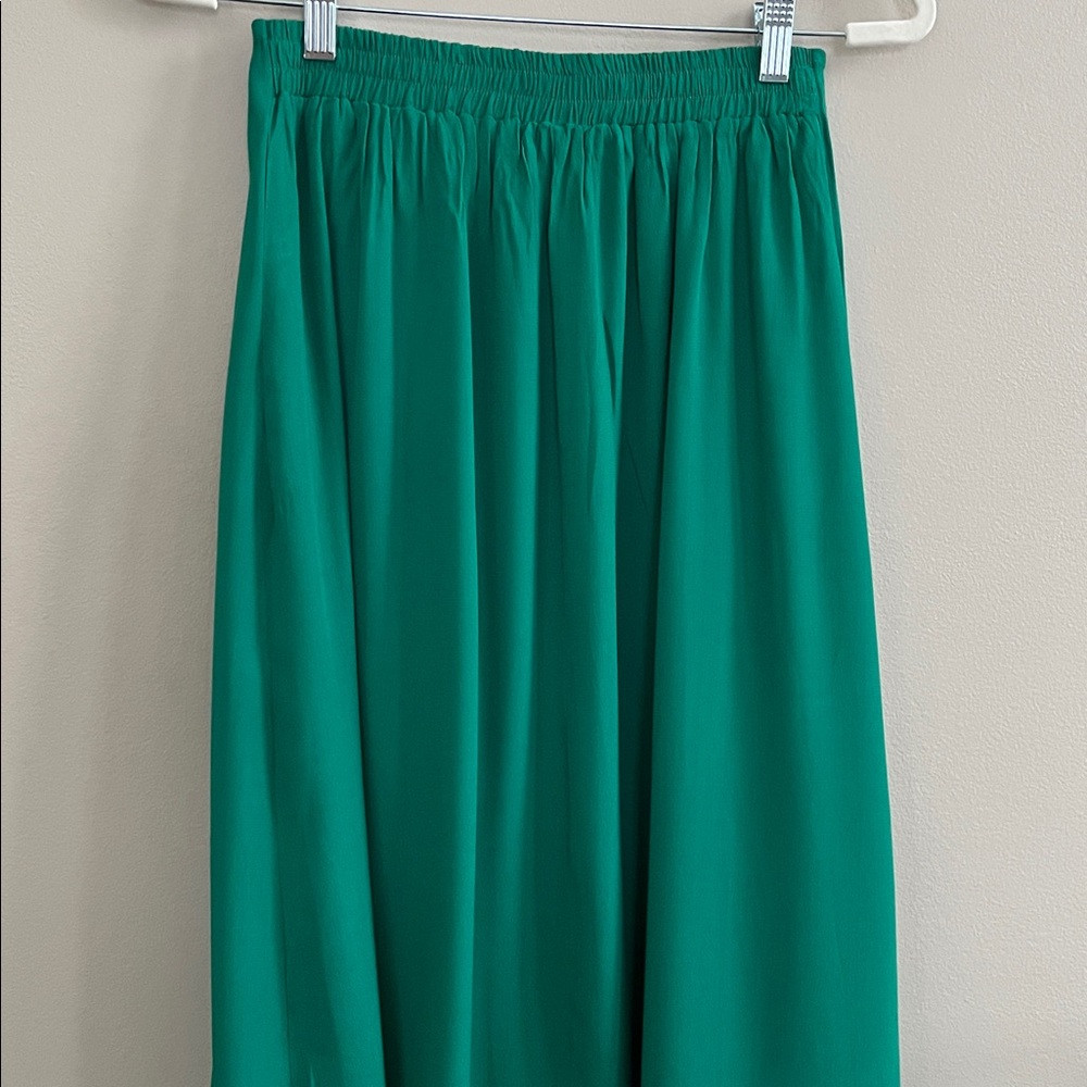 Green Drawstring Maxi Skirt - Women's - Picture 14 of 16